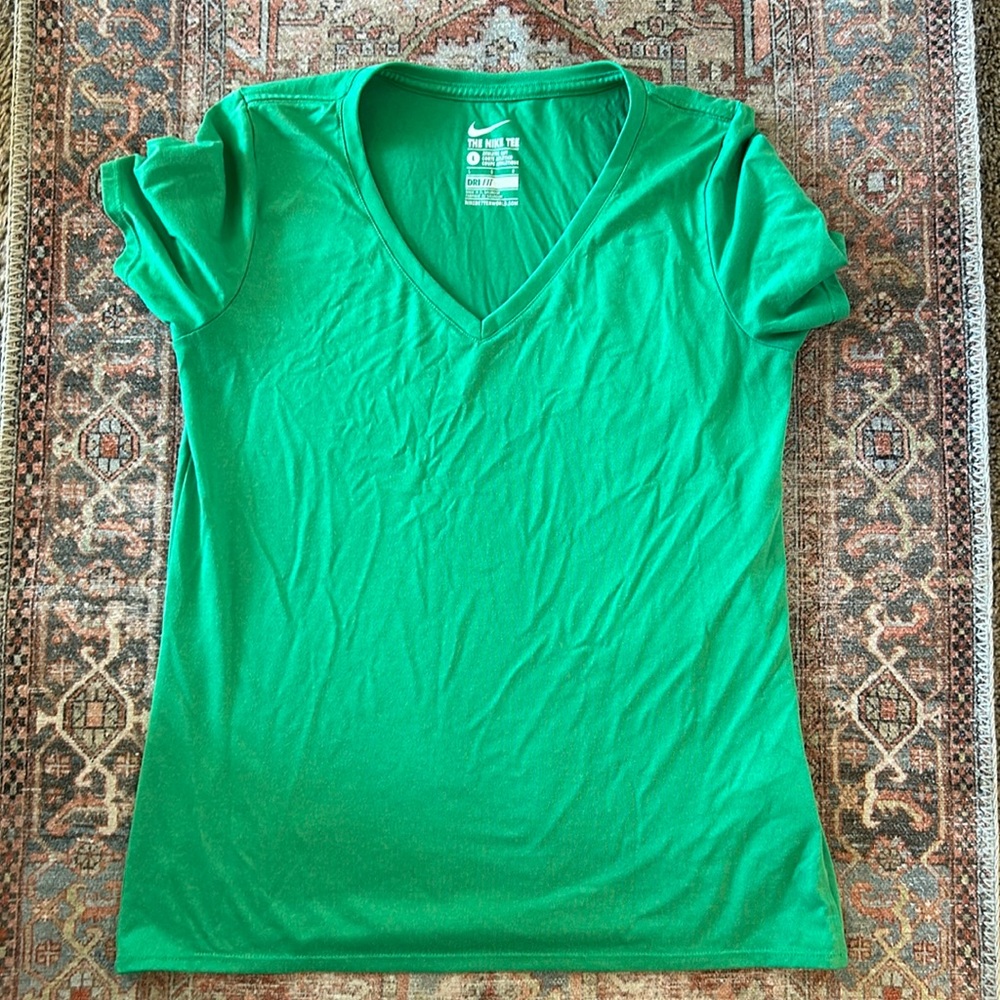 Woman’s dry fit v neck shirt